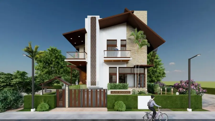 Mude Residence — architectural render by IDC Architects